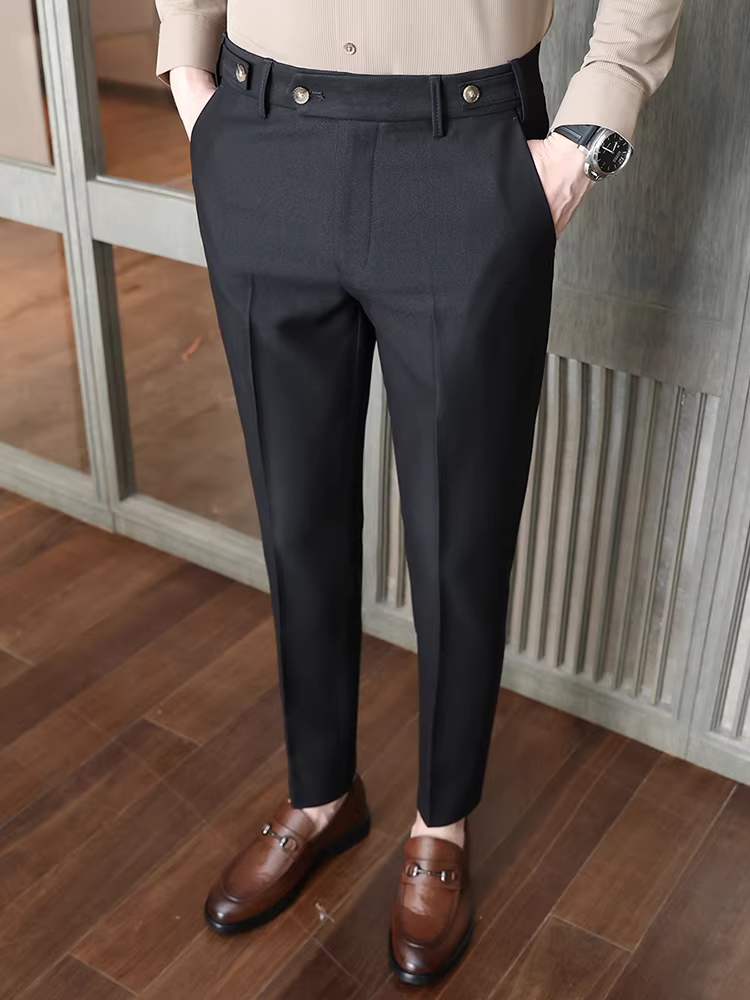 Quần âu nam cao cấp, chất liệu mềm mại, quần âu thường ngày, đa năng, ôm dáng, dễ chăm sóc, chống nhăn.