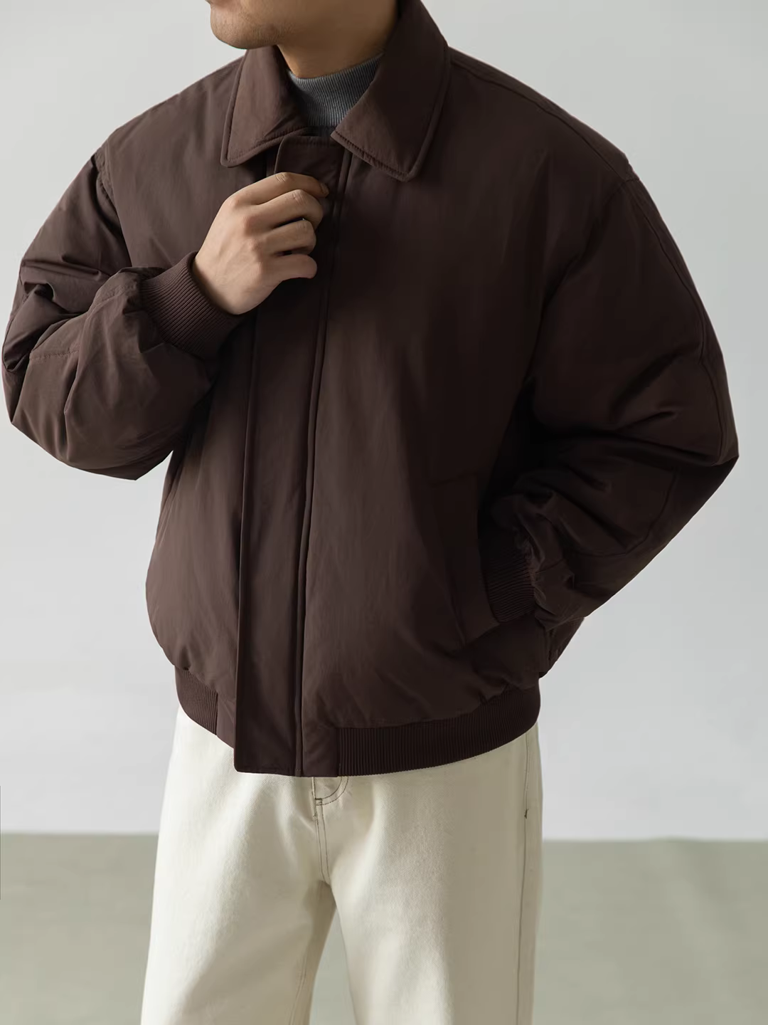 Áo khoác nam dáng cổ điển, mùa đông 2025, kiểu dáng thời trang mới, rộng rãi, đa năng, dày dặn, ấm áp