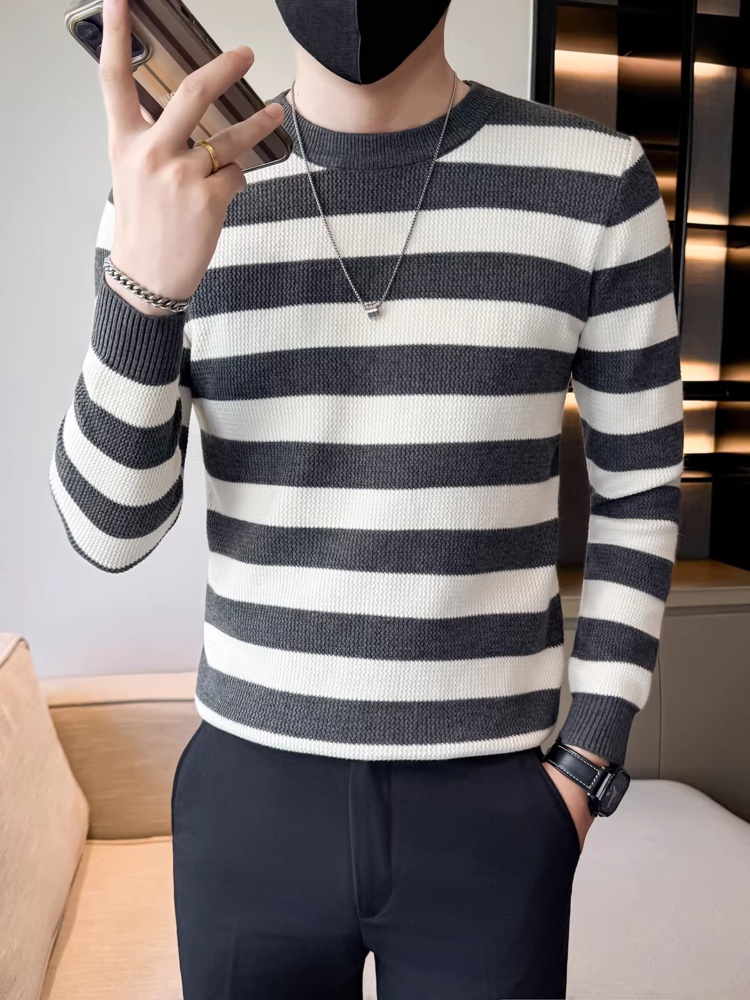 Áo len nam thu đông mới