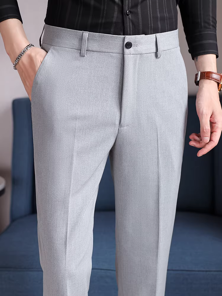 Quần âu nam chất lượng cao, co giãn, ôm dáng, màu trơn, đa năng, size lớn, lịch lãm, thích hợp đi làm, công sở, quần âu ôm dáng.