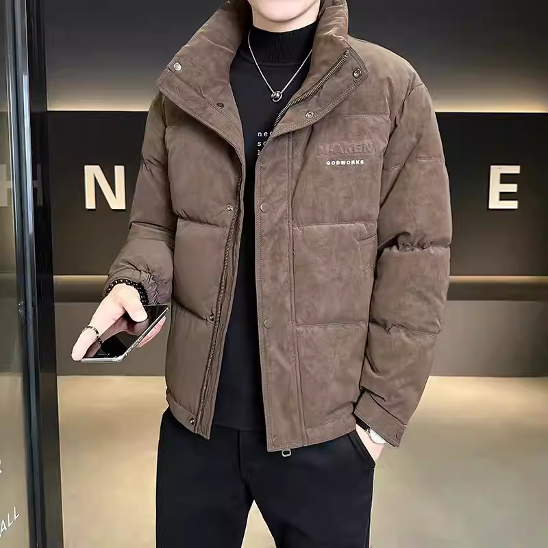 Áo khoác lông vũ nam chất lượng cao tiêu chuẩn quốc gia mùa đông 2025 mới dày dặn chống lạnh ấm áp kiểu ngắn