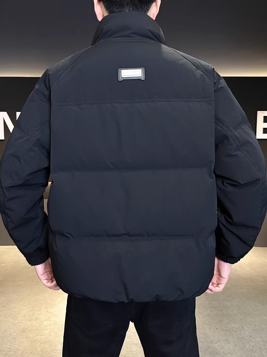 Áo khoác phao nam cổ đứng tiêu chuẩn quốc gia 50, mùa đông 2025, kiểu mới, dày dặn