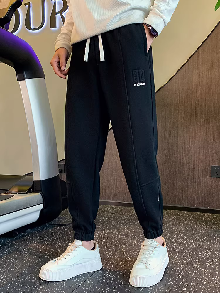 Quần jogger nam xuân 2024 kiểu Hàn Quốc mới, đa năng, ôm dáng, thời trang, cá tính, quần dài năng động