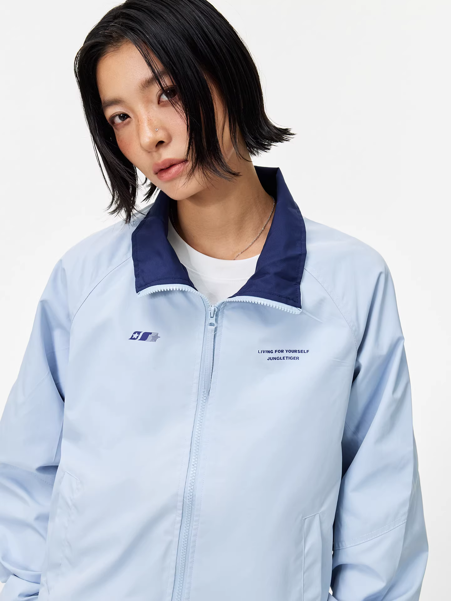 Áo khoác dáng rộng cổ điển phong cách Jungle Tiger dành cho nam và nữ, mùa thu 2025