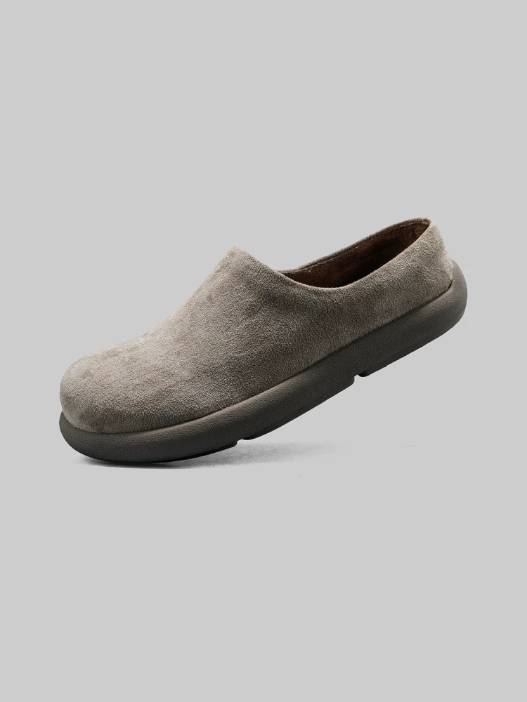 Giày lười nam kiểu Birkenstock cổ điển dành cho mùa thu, mũi và gót kín, thích hợp để đi ngoài trời.