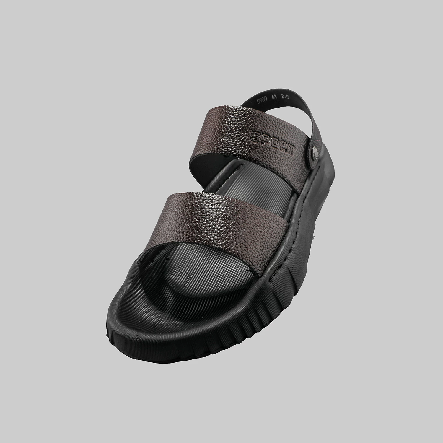 Dép da nam Dongjia Qshoes dành cho mùa hè, thoáng khí, thích hợp lái xe, đi ngoài trời, sử dụng kép, giày đi biển hở mũi