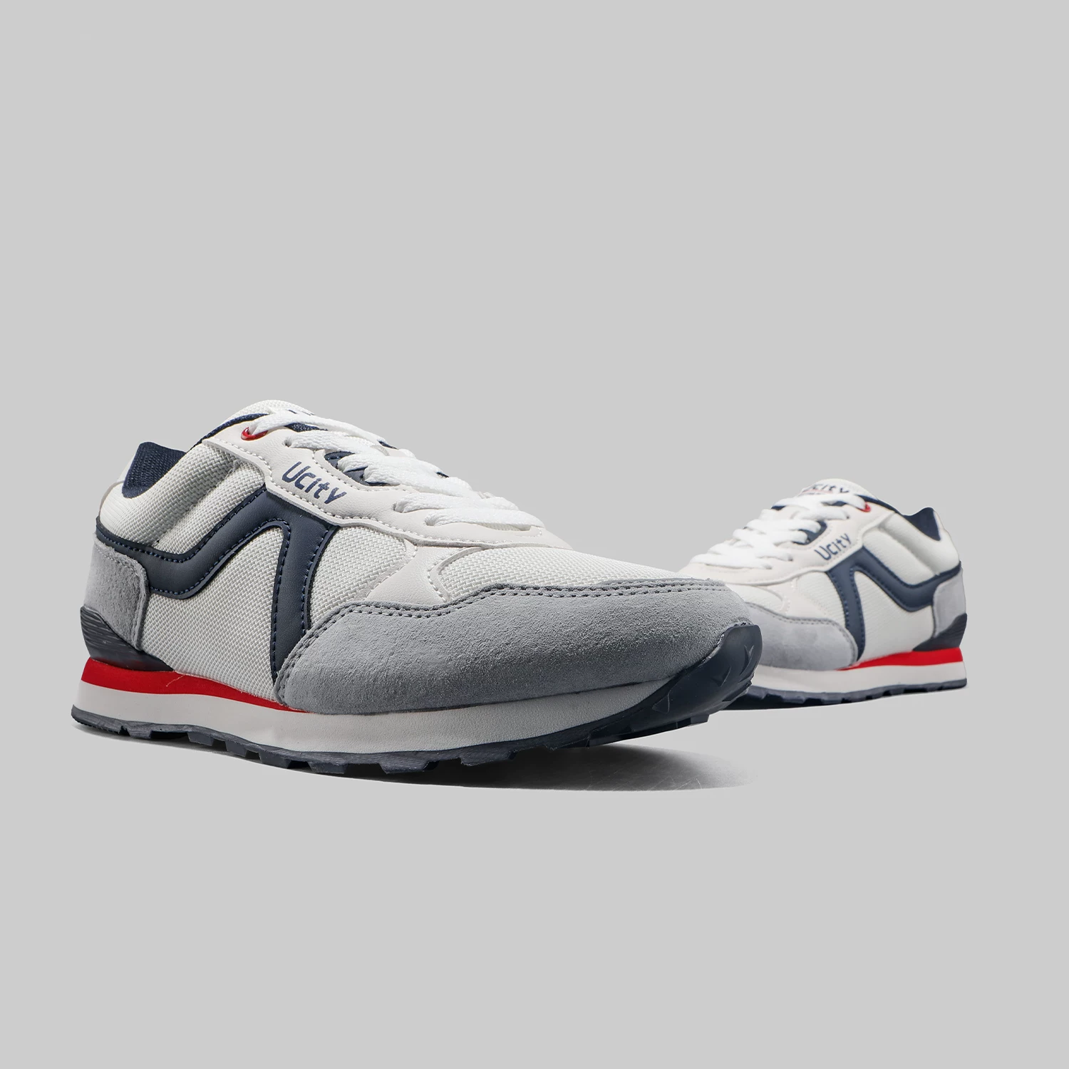 Giày nam Dongjia Qshoes xuất khẩu Tây Ban Nha, kiểu quai đơn, da thật phối màu, thoáng khí, thể thao, thời trang, mẫu mới 2025.