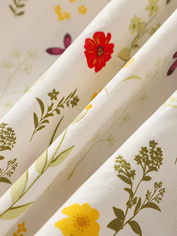 Váy hè kiểu Hanfu cho bé gái, mẫu mới hè 2025, váy hoa cotton nguyên chất cho trẻ em, váy công chúa hè cho bé gái.