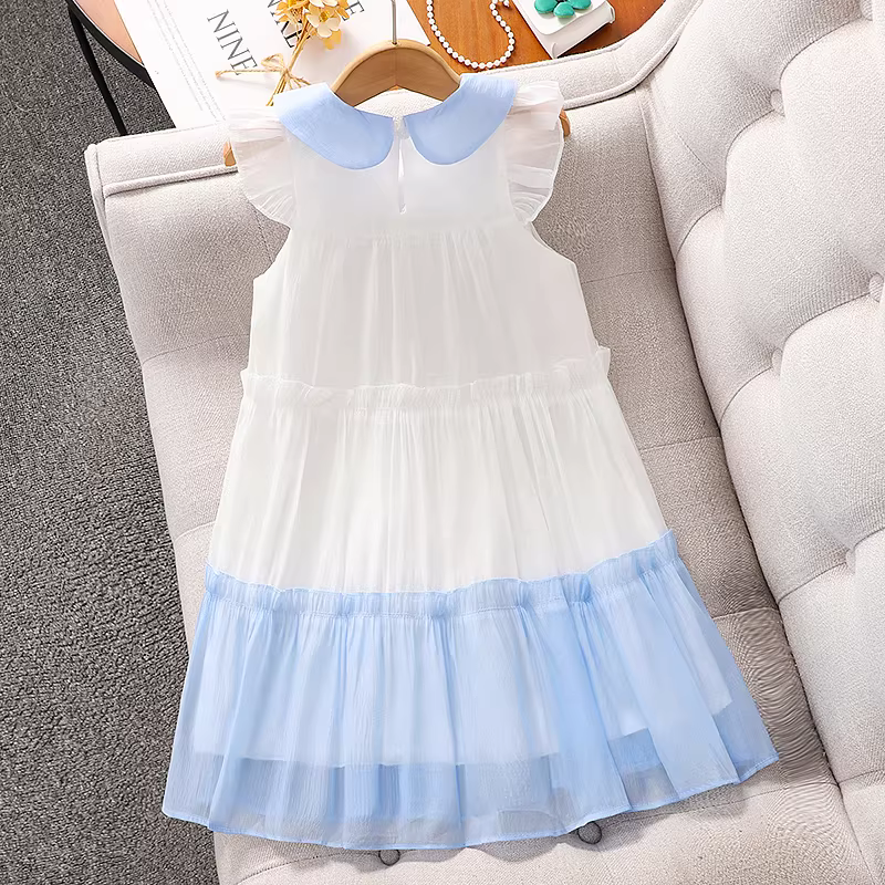 Váy bé gái hè 2025 kiểu mới, đầm yếm không tay mỏng cho bé gái lớn, váy công chúa siêu xinh
