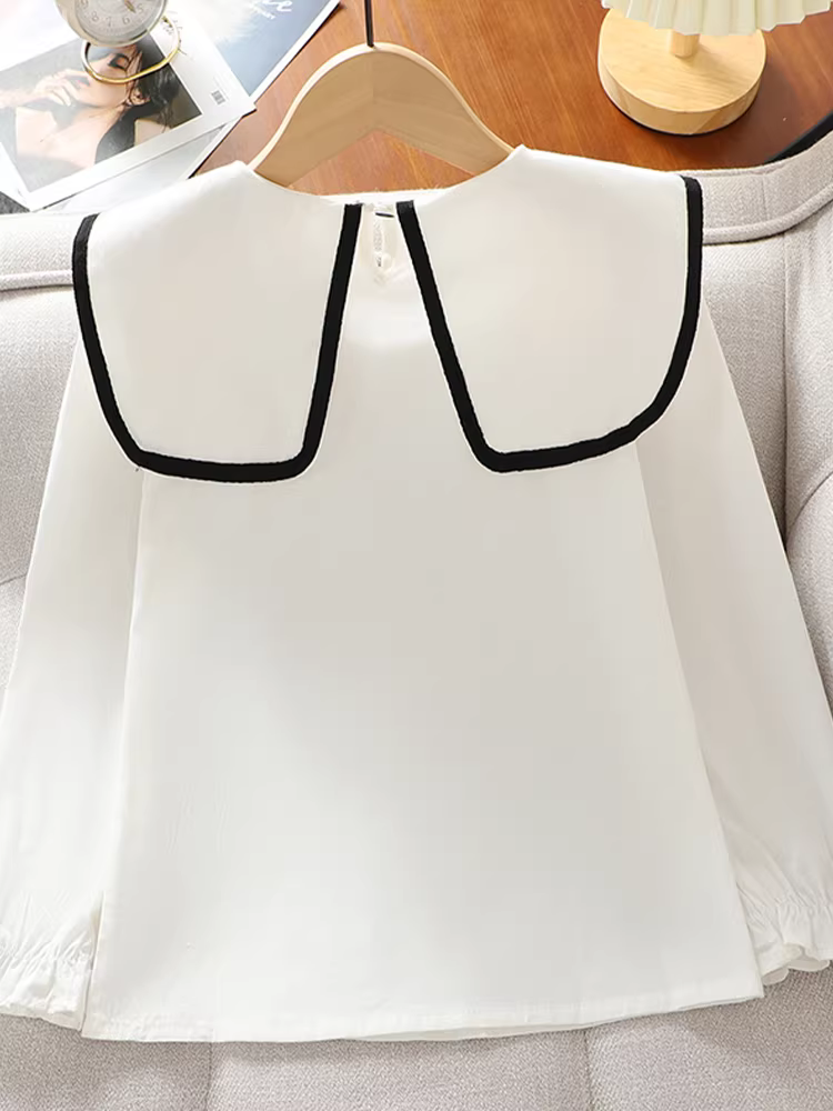 Bộ trang phục mùa xuân cho bé gái năm 2025, kiểu mới, gồm áo vest denim và váy hai mảnh dành cho trẻ lớn hơn