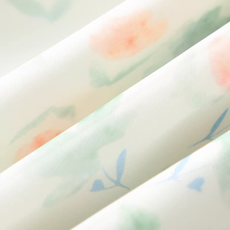 Váy hè lệch vai cho bé gái 2025, váy công chúa hoa nhí mới cho bé gái, váy voan hè cho bé gái