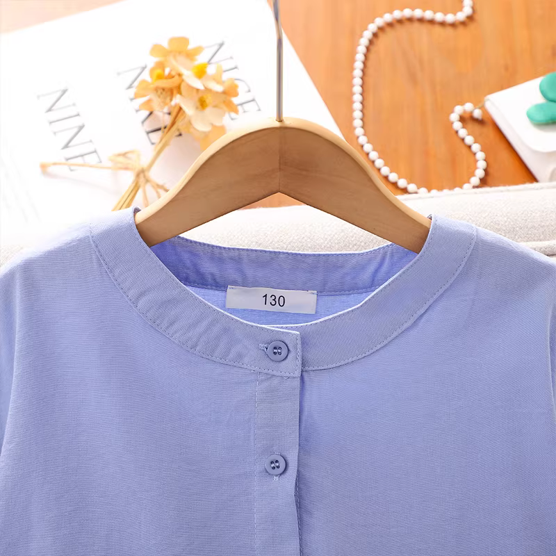 Váy ngắn tay bé gái hè 2025 kiểu mới phong cách tiểu thư công chúa thời trang trẻ em váy hè tôn dáng