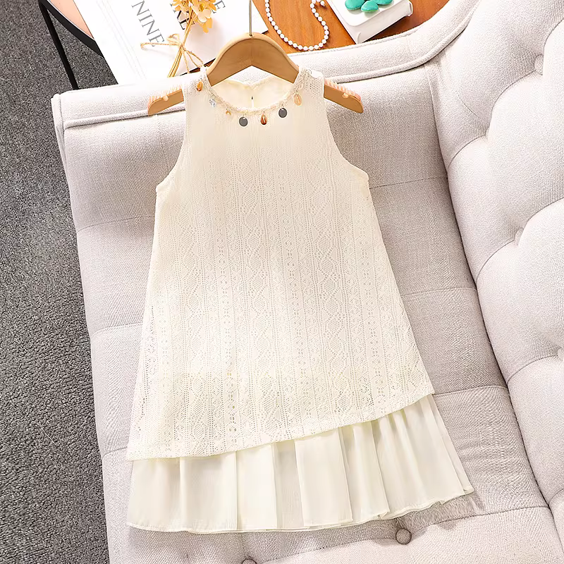 Váy boho cho bé gái hè 2025 kiểu mới, váy yếm không tay cho bé gái, váy đi biển cho trẻ em