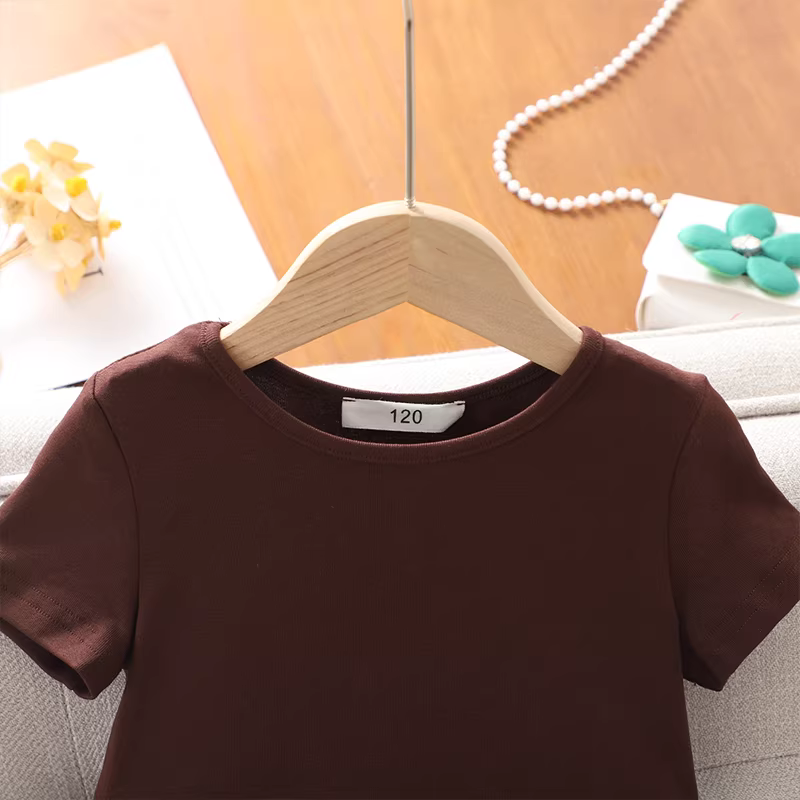 Váy bé gái hè 2025, váy hè trẻ em mới, váy lưới ngắn tay kiểu công chúa, váy ôm dáng cho bé gái mùa hè