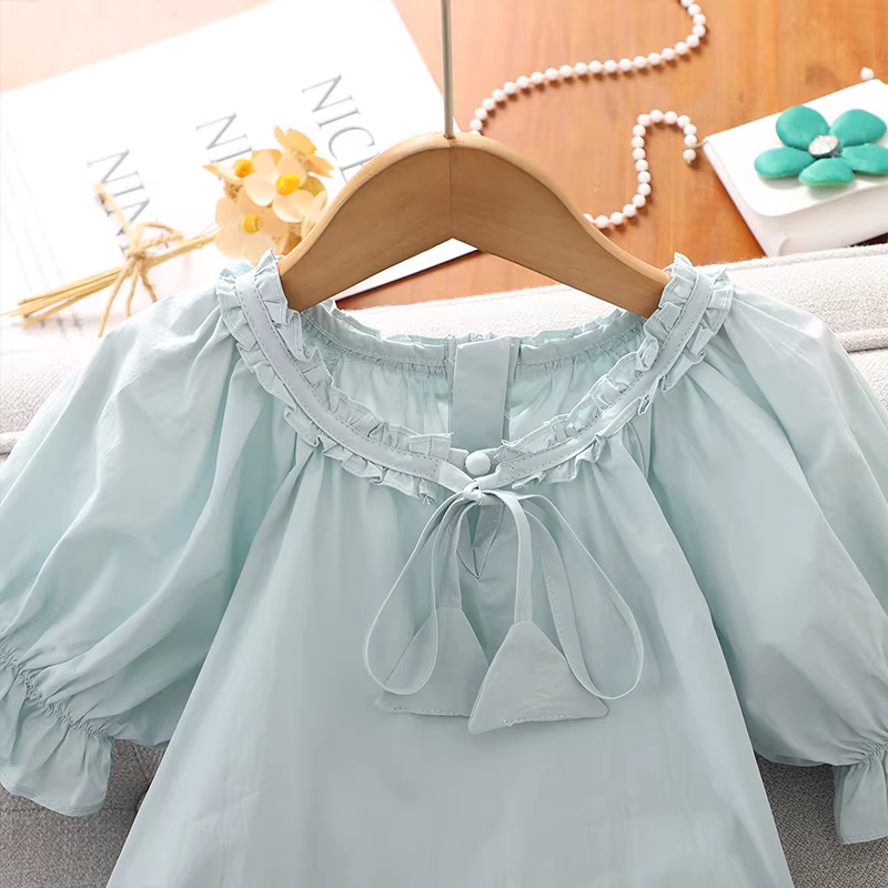 Váy bé gái hè 2025 kiểu mới, váy công chúa trẻ em dáng ôm, váy mùa hè bé gái, váy bánh ngọt kiểu Pháp