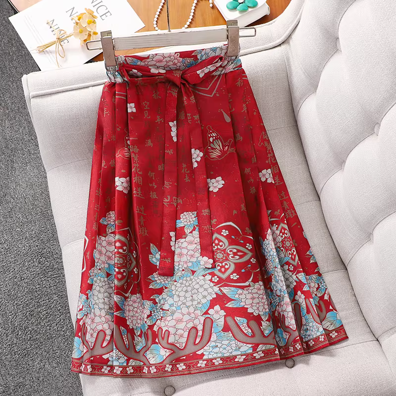 Bộ váy mamian kiểu Trung Hoa dành cho bé gái, cải tiến theo phong cách cổ xưa, trang phục nhà Minh, nhà Đường cho bé gái, váy Hanfu mới năm 2025 dành cho trẻ em.