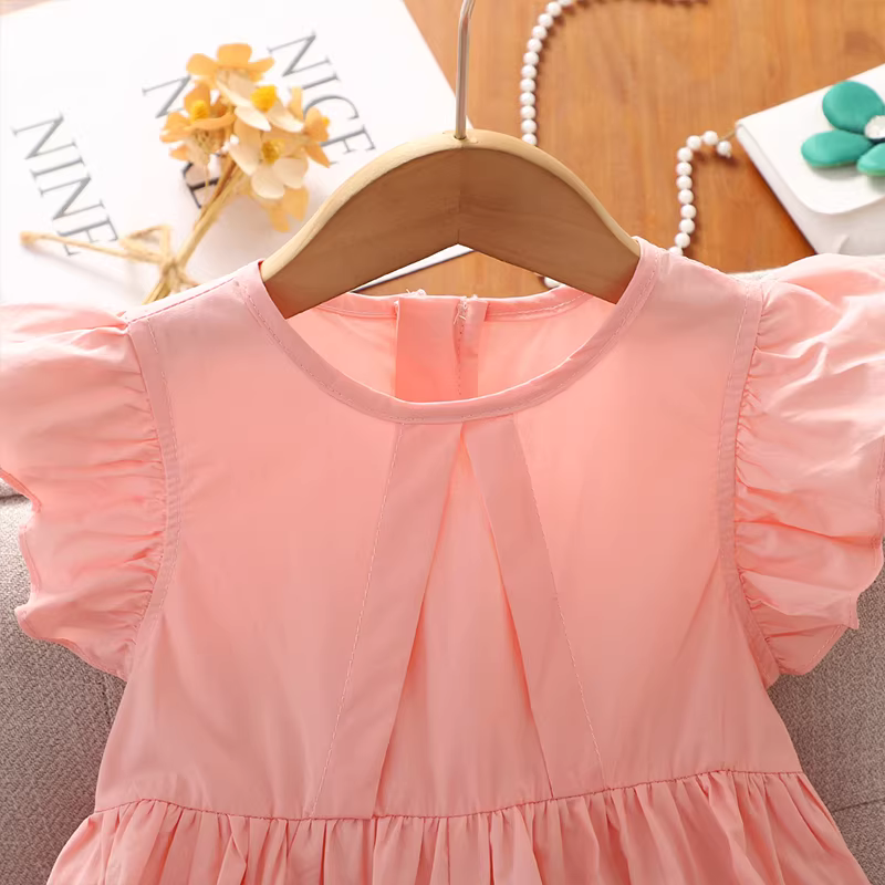 Váy bé gái, đầm mùa hè, đầm bé gái lớn, đầm vest tay bồng, đầm công chúa mỏng kiểu mới hè 2025 cho trẻ em