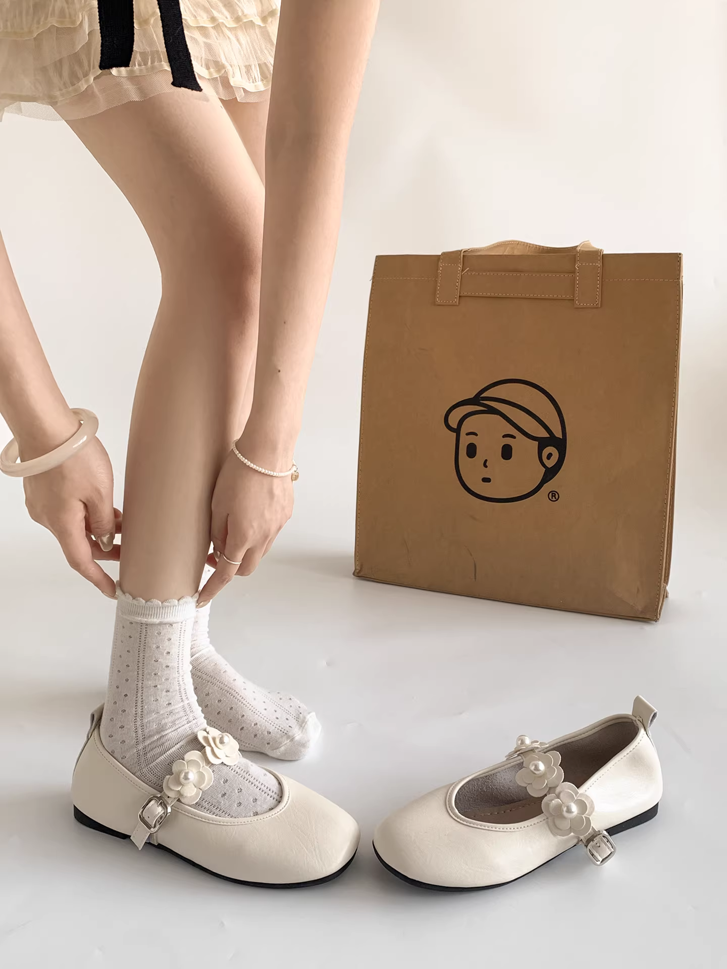 Giày bệt nữ Nanzai kiểu cổ điển đen, miệng nông, mùa thu 2025, kiểu mới cao cấp, đa năng, kiểu Mary Jane