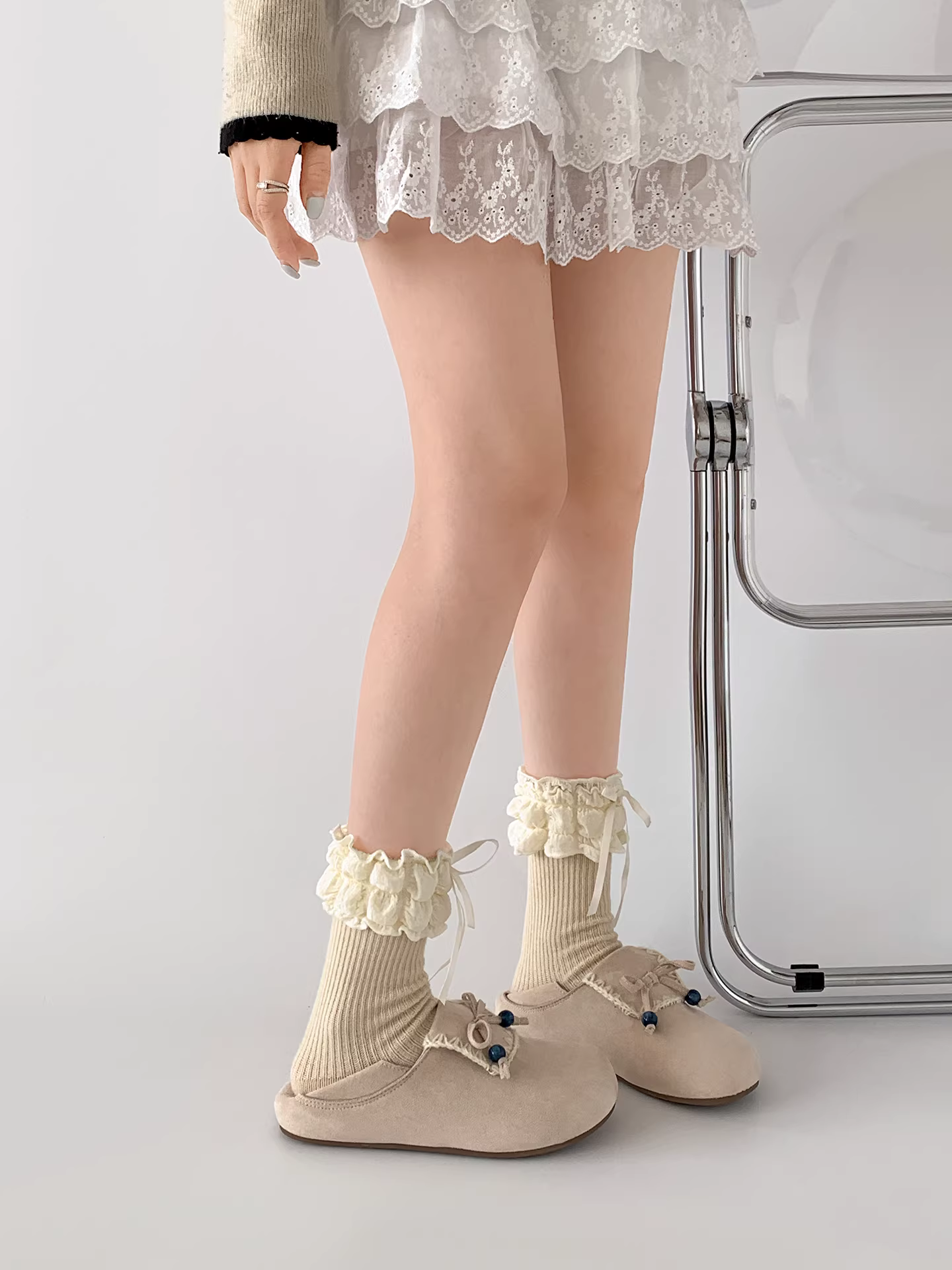 Giày Birkenstock đế dày màu nâu cổ điển dành cho nữ, kiểu thu đông 2025 mới, phối chân váy, chống trơn trượt, đi được hai chiều.