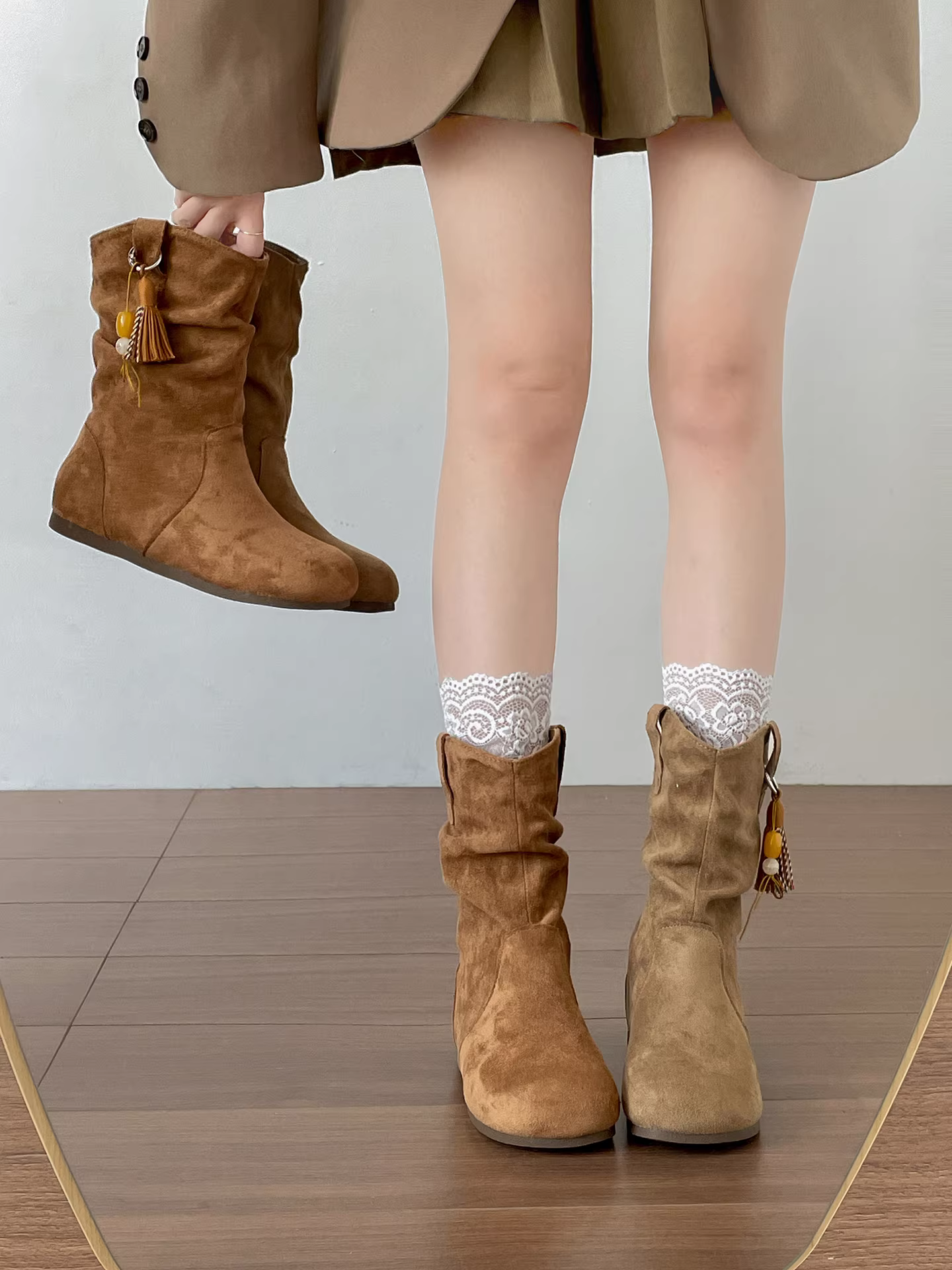 Giày bệt Birkenstock kiểu retro Nanzai Nanfang Melard dành cho nữ, mẫu mới thu đông 2025, kiểu dáng ôm chân, thoải mái.