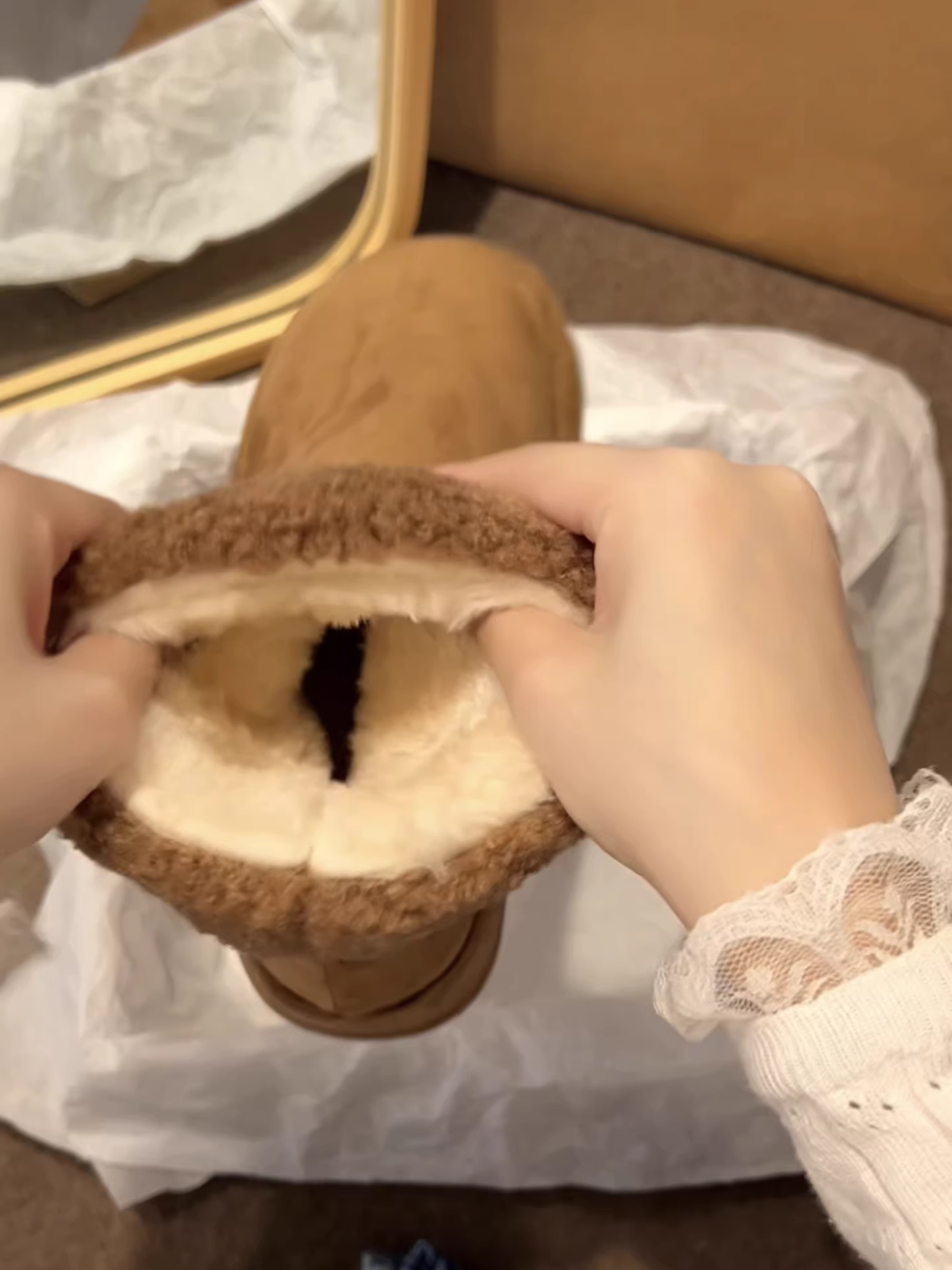 Giày bốt đi tuyết Birkenstock đế dày chống trượt phong cách Đông Bắc dành cho nữ 2025 giày cotton ấm áp tăng chiều cao ngoài trời mùa đông mới