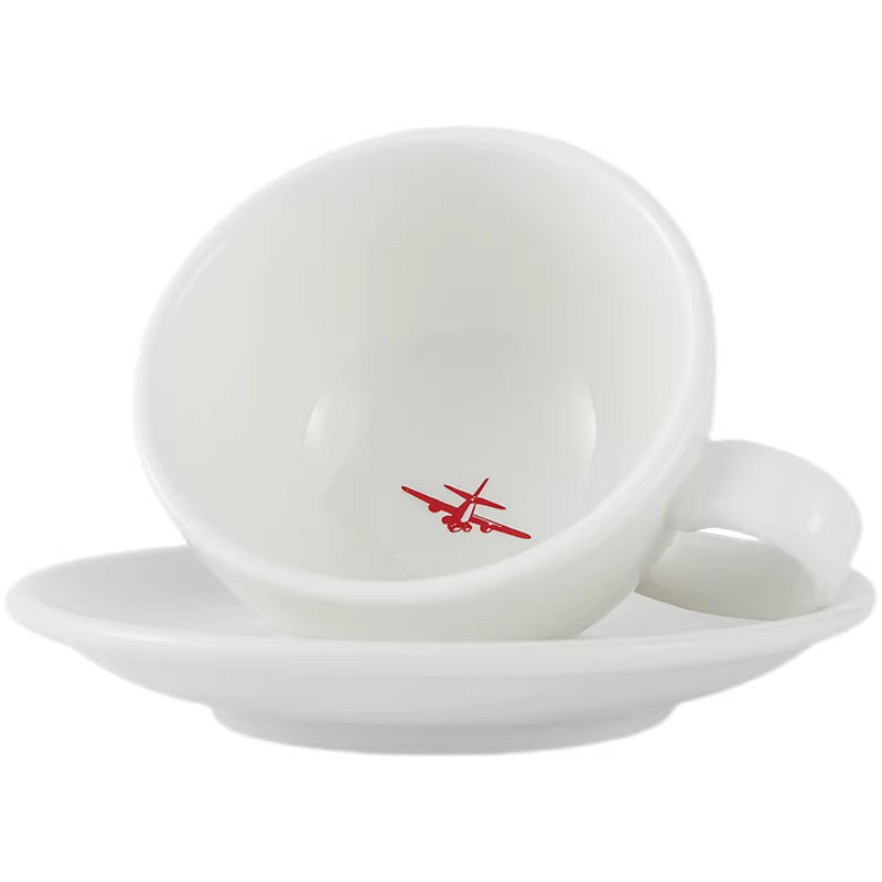 MHW Bomber Latte Cup Cốc cà phê Cà phê sữa Ý Latte Art Cup Cốc gốm đơn giản và đĩa lót 280ml Ailetao