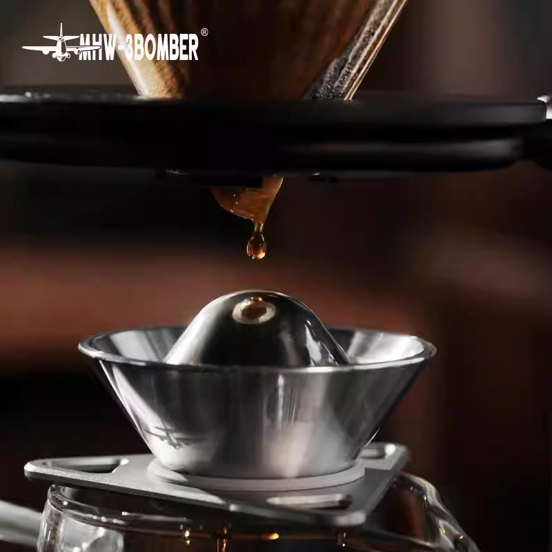 Bộ lọc chiết xuất cà phê Bomber MHW Moonstone, dụng cụ pha cà phê thủ công kiểu Ý, phễu thiếc, đạt chứng nhận Champion