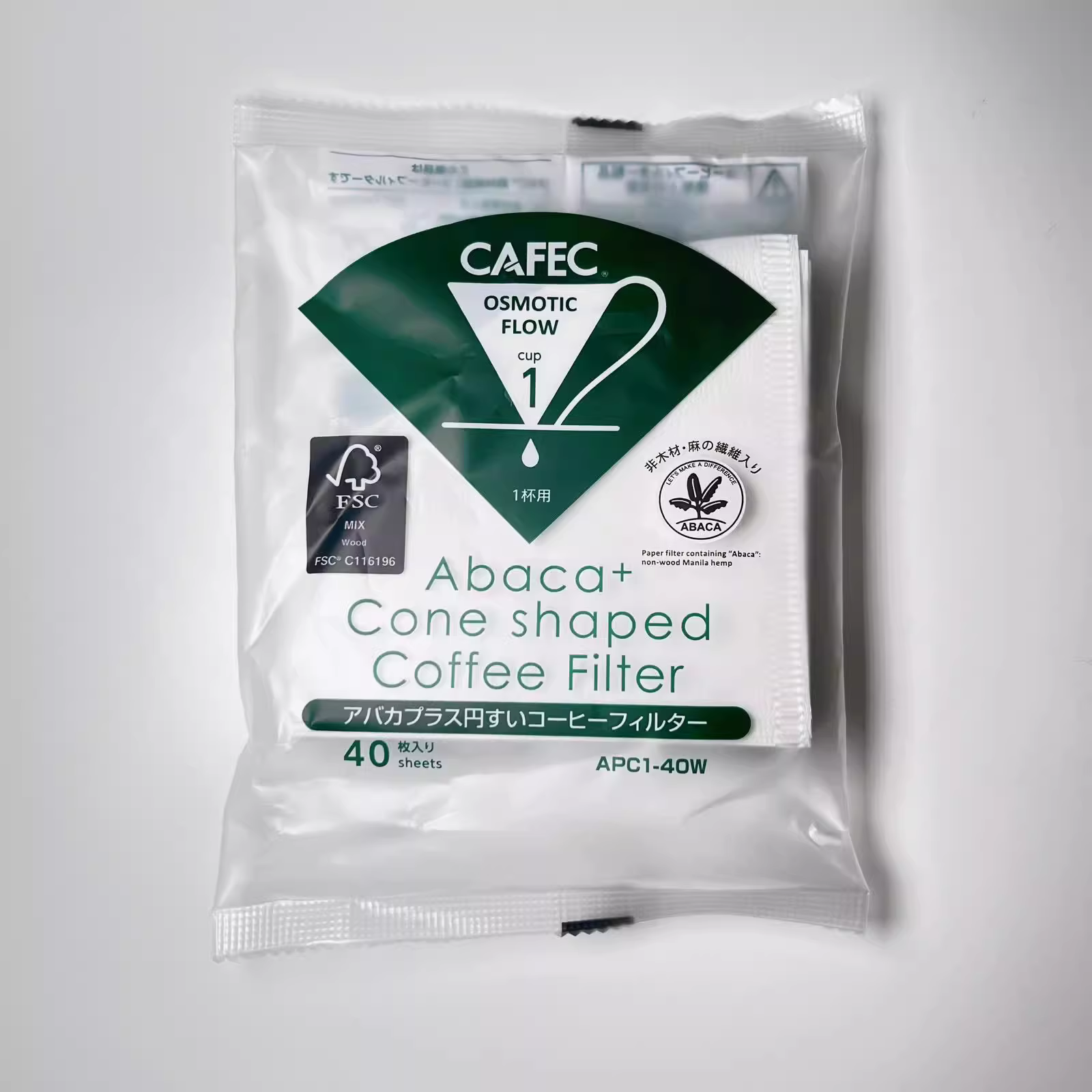 Giấy lọc cà phê CAFEC Sanyo Nhật Bản ABACA+ giấy lọc cà phê kiểu đổ V60 hình nón giọt nước V45 cấp độ rang mola