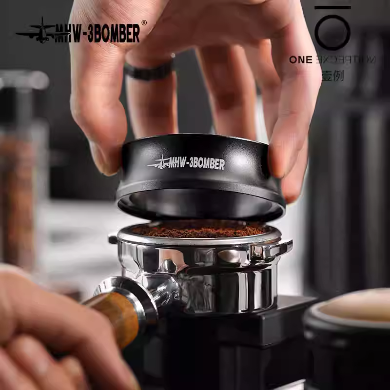 Máy lọc bột cà phê MHW Bomber dành cho máy pha cà phê Espresso, Máy lọc bột từ tính, Vòng phân phối 51/53/58mm, Chống bắn bột