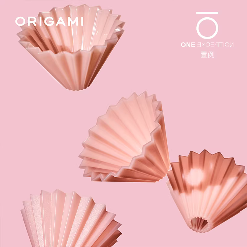 Cốc lọc cà phê Origami Nhật Bản làm bằng nhựa resin, kiểu đổ nước, hình nón V60, giấy lọc Kalita, Hero