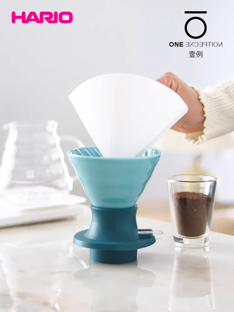 Cốc lọc cà phê HARIO Nhật Bản kiểu thông minh, chất liệu Arita, kiểu V60, phễu lớn để pha trà