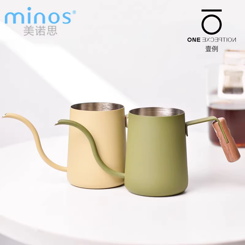 Ấm pha cà phê bằng thép không gỉ Minos có vòi dài và bộ lọc nhỏ giọt để pha cà phê nhỏ giọt