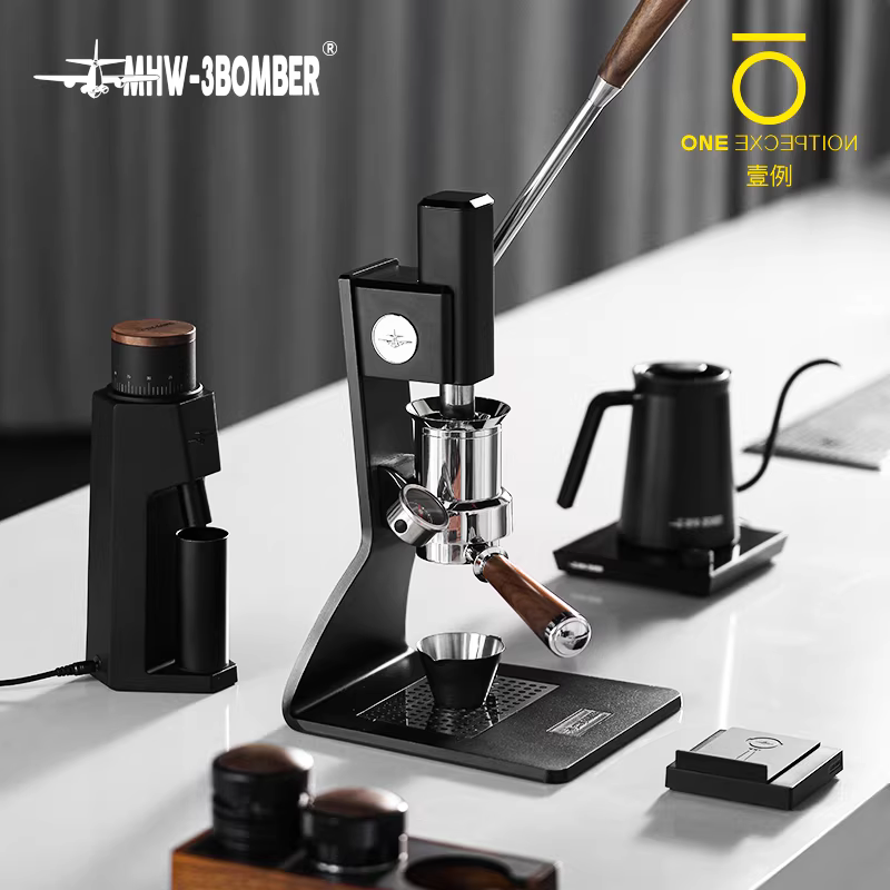 Máy pha cà phê Espresso Bomber MHW Sonic S7, kiểu cần gạt tay, áp suất tay, 58mm, spicy mom LELIT