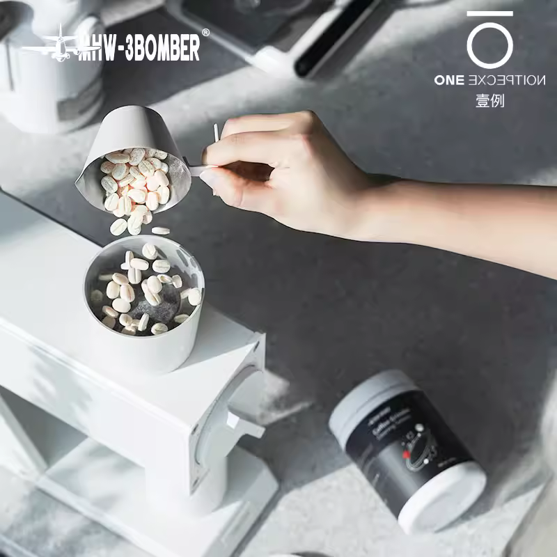 Bột tẩy cặn, chất tẩy rửa, viên vệ sinh máy pha cà phê Espresso Bomber MHW, viên vệ sinh máy xay cà phê dạng hạt