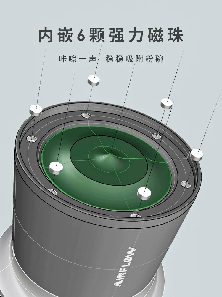 Máy pha cà phê bằng bột AIRFLOW AIRFLOW dành cho cà phê espresso pha thủ công, cốc phân phối 58mm, máy pha cà phê kiểu núi lửa cứng đầu.