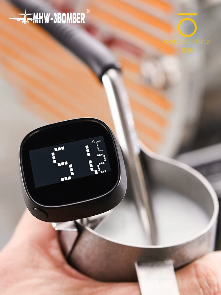 Nhiệt kế kỹ thuật số Bomber MHW dùng cho cà phê pha thủ công, nghệ thuật pha cà phê sữa, tạo bọt sữa, kim đo nhiệt độ điện tử