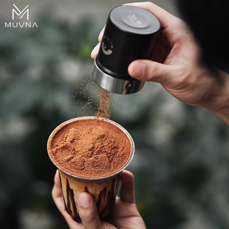 Bình lắc bột MUVNA, bột matcha, bột ca cao, đường, dụng cụ rây, thanh, dụng cụ nhà bếp, dụng cụ làm bánh mì, bình rắc gia vị