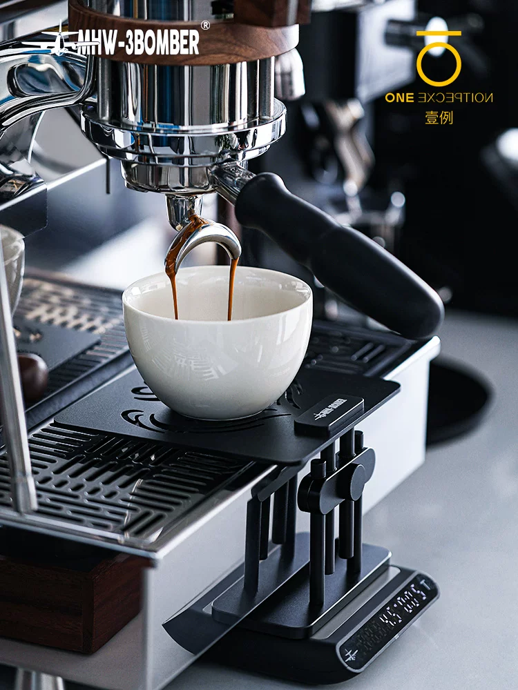 Cân điện tử Bomber MHW dành cho máy pha cà phê espresso, cân điện tử có thể điều chỉnh, có thể điều chỉnh độ cao, bảo vệ chống nước.