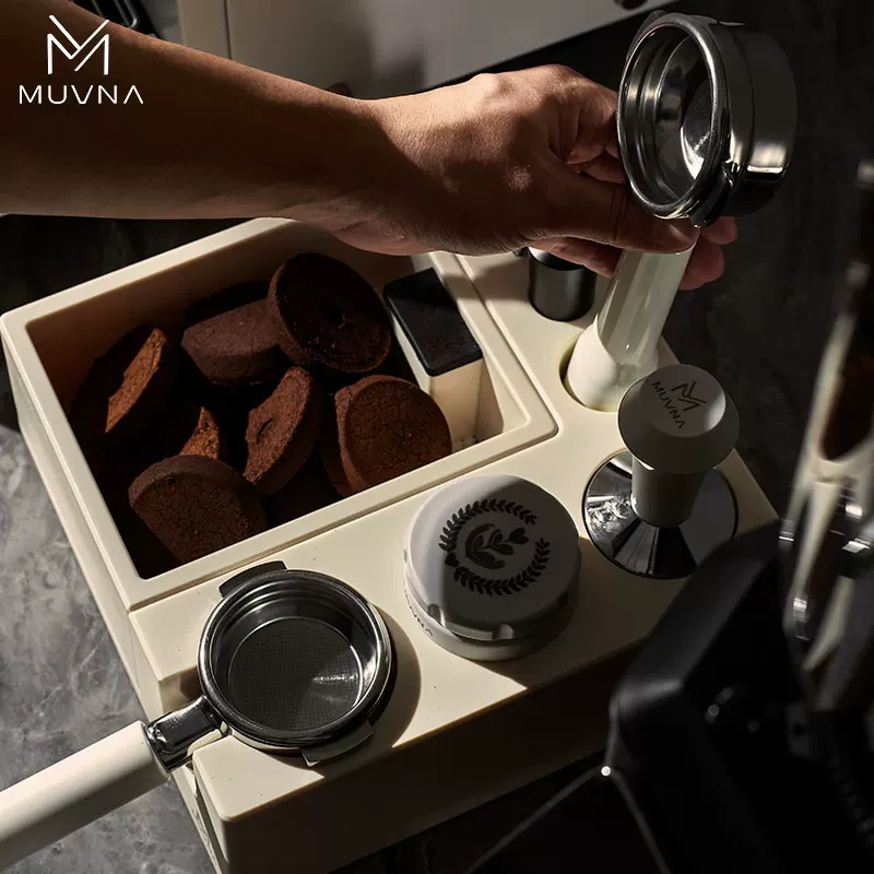 Hộp đựng bã cà phê đa năng MUVNA, giá đỡ tay cầm, giá đỡ tamper quầy bar cà phê, ngăn kéo đựng đồ