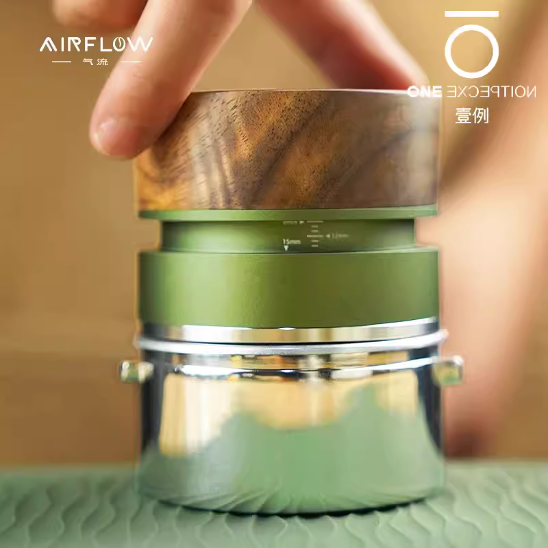 Dụng cụ nén cà phê AIRFLOW, dụng cụ nén áp suất thích ứng, 58mm, dùng cho máy pha cà phê espresso, dụng cụ nén cứng đầu
