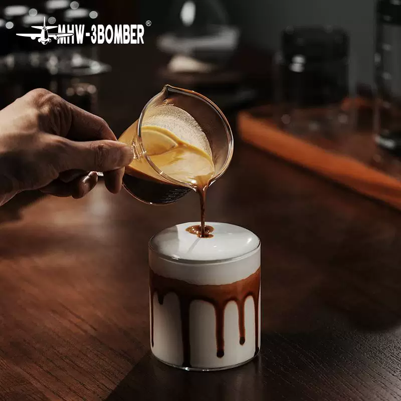 Bomber MHW cốc espresso cốc chiết xuất cốc cà phê có cân cốc ounce cốc đo nhỏ cốc sữa nhỏ 120ml