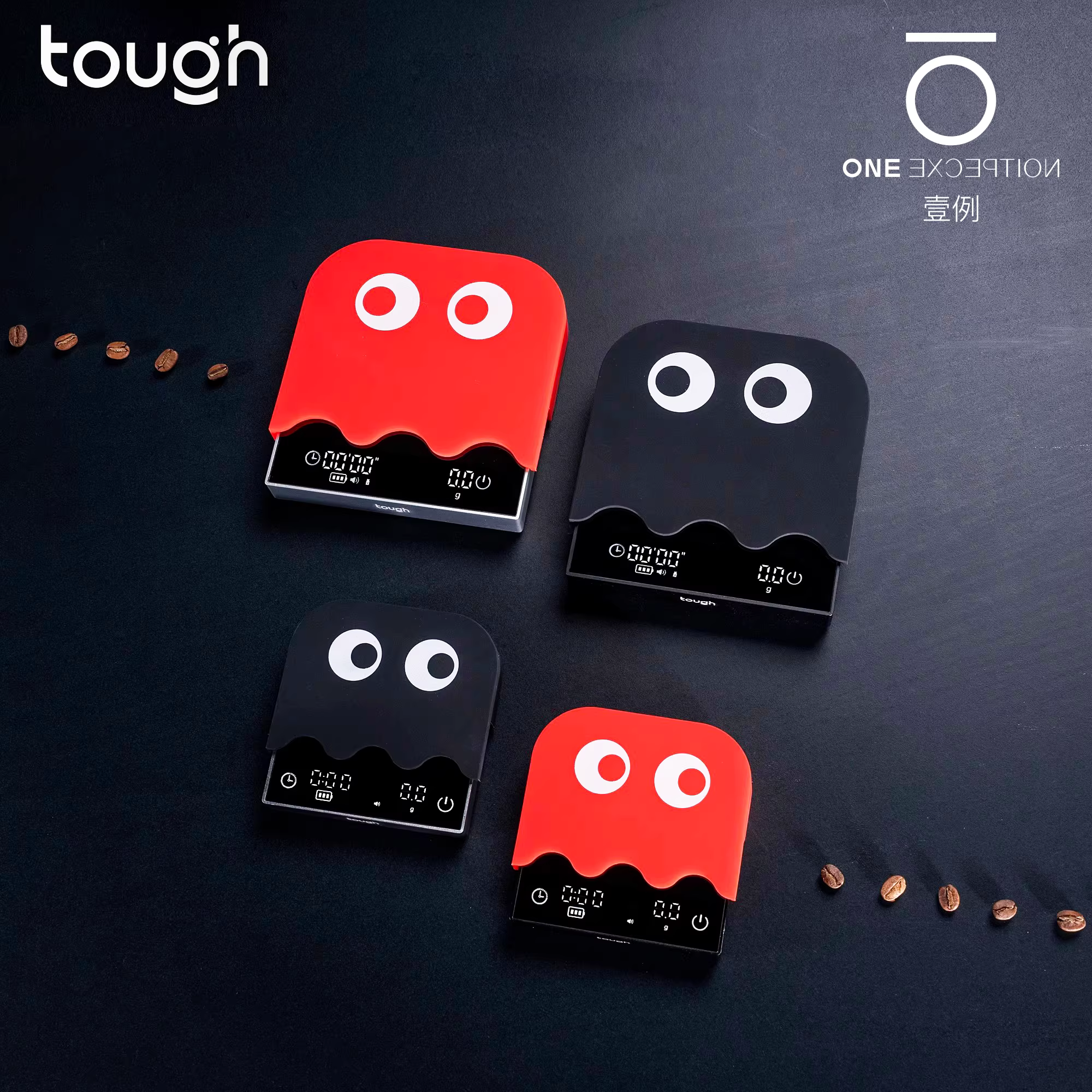 Máy ép cà phê Stubborn MINI, cân điện tử, máy hẹn giờ pha cà phê Ý thủ công, cân nhà bếp thông minh, cân làm bánh, mặt ma quái