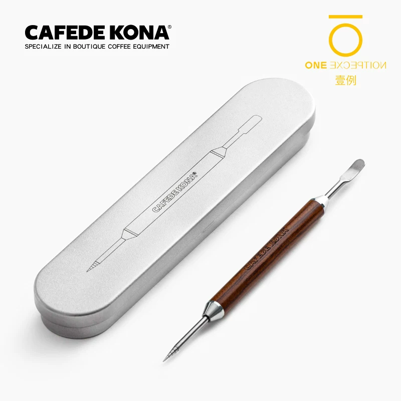 Kim chạm khắc gỗ hồng sắc CAFEDE KONA, kim tạo hình nghệ thuật cà phê latte, kim móc chuyên nghiệp dành cho barista