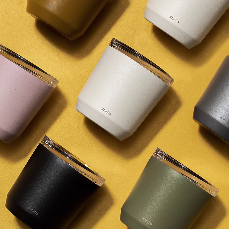 Cốc du lịch pha cà phê KINTO của Nhật Bản, cách nhiệt và di động, cốc latte pha thủ công kiểu Mỹ và Ý cao cấp theo phong cách tối giản Bắc Âu