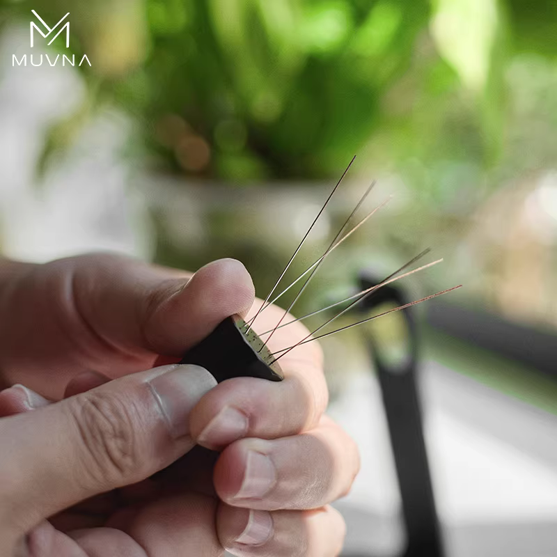 Máy khuấy cà phê Espresso MUVNA, phân phối bột cà phê, phá vỡ cục tụ, phân phối bột đều, gắn từ tính kèm hộp đựng