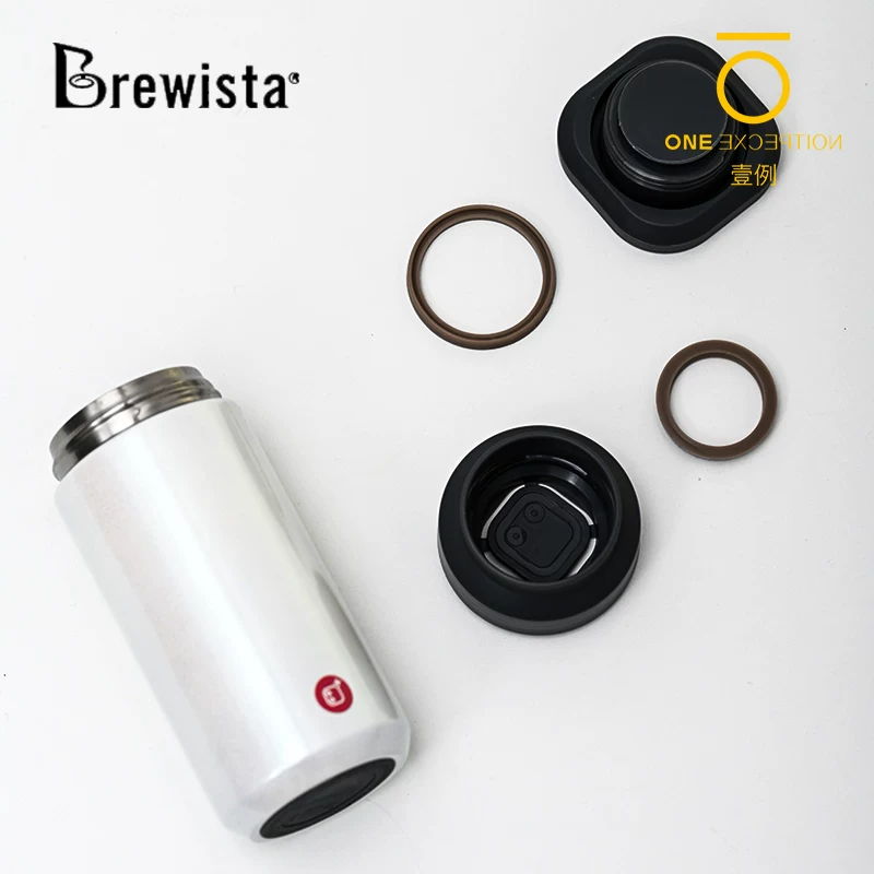 Cốc giữ nhiệt di động Brewista bằng thép không gỉ 316, cốc cà phê hai lớp, cốc nước di động ngoài trời 350ml, thương hiệu Kinto