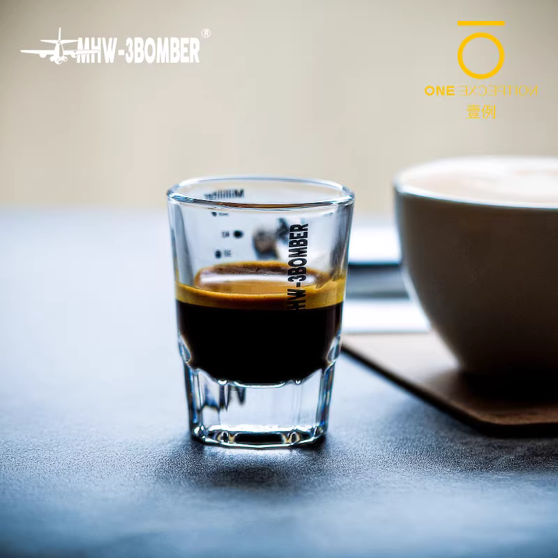 Cốc đong cà phê MHW Bomber, ly shot có vạch chia 50ML, cốc espresso, cốc hình viên đạn