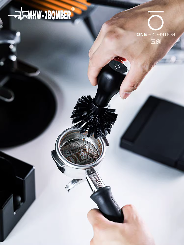 Bàn chải vệ sinh bát bột MHW, bàn chải vệ sinh tay cầm máy pha cà phê, dụng cụ thanh 51/54/58mm, dụng cụ gia vị mẹ