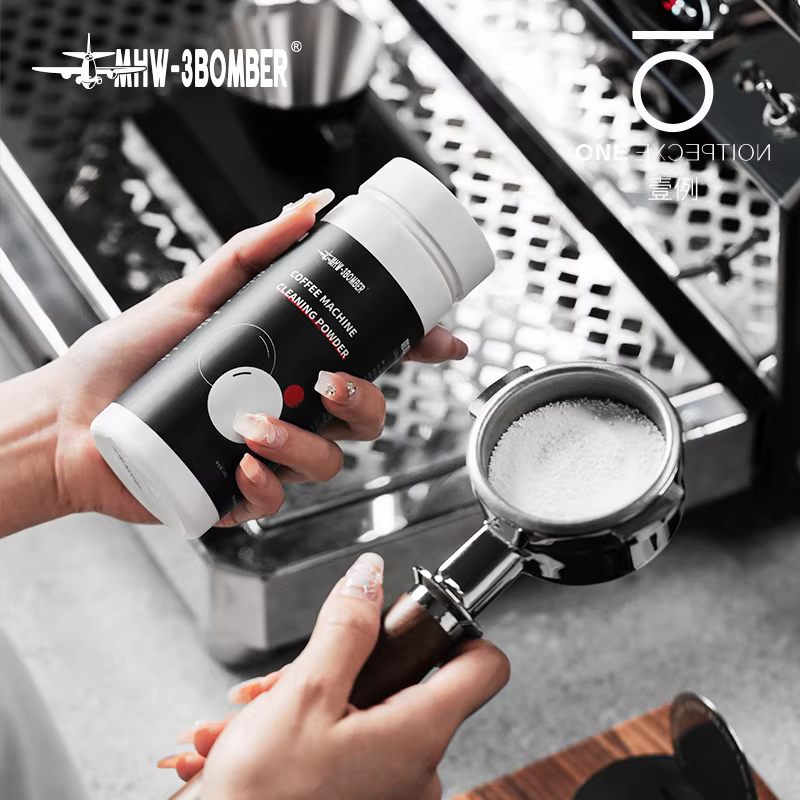 Bột vệ sinh máy pha cà phê Ý Bomber MHW, chất tẩy cặn đầu pha, viên vệ sinh máy xay cà phê, Urnex