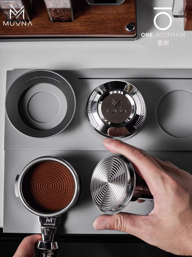 Dụng cụ phân phối bột cà phê MUVNA Titan 58mm, dụng cụ ép chắc chắn có chiều cao điều chỉnh